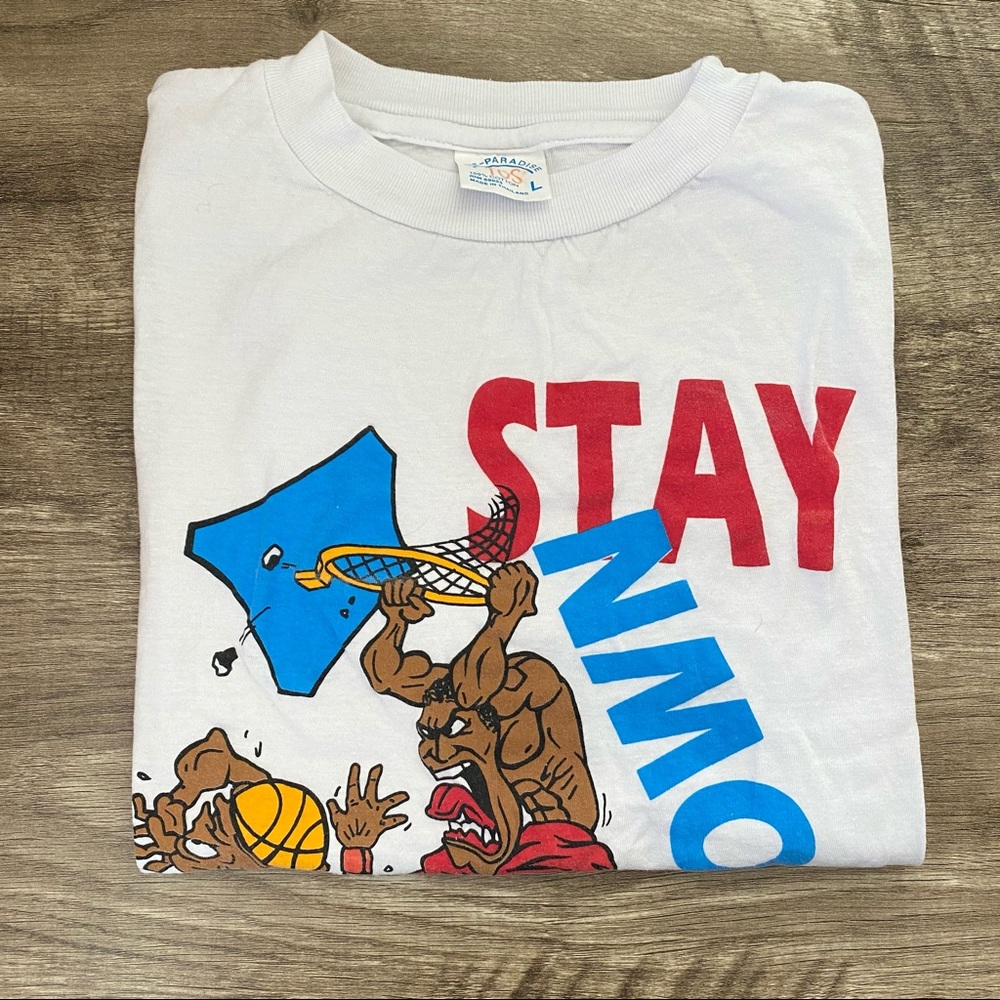 Vintage 90s “Stay down punk” tee MJ
